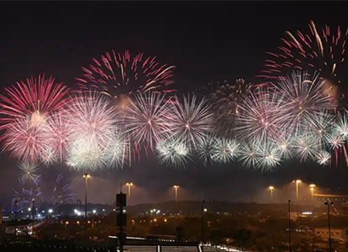 横州市焰火晚会